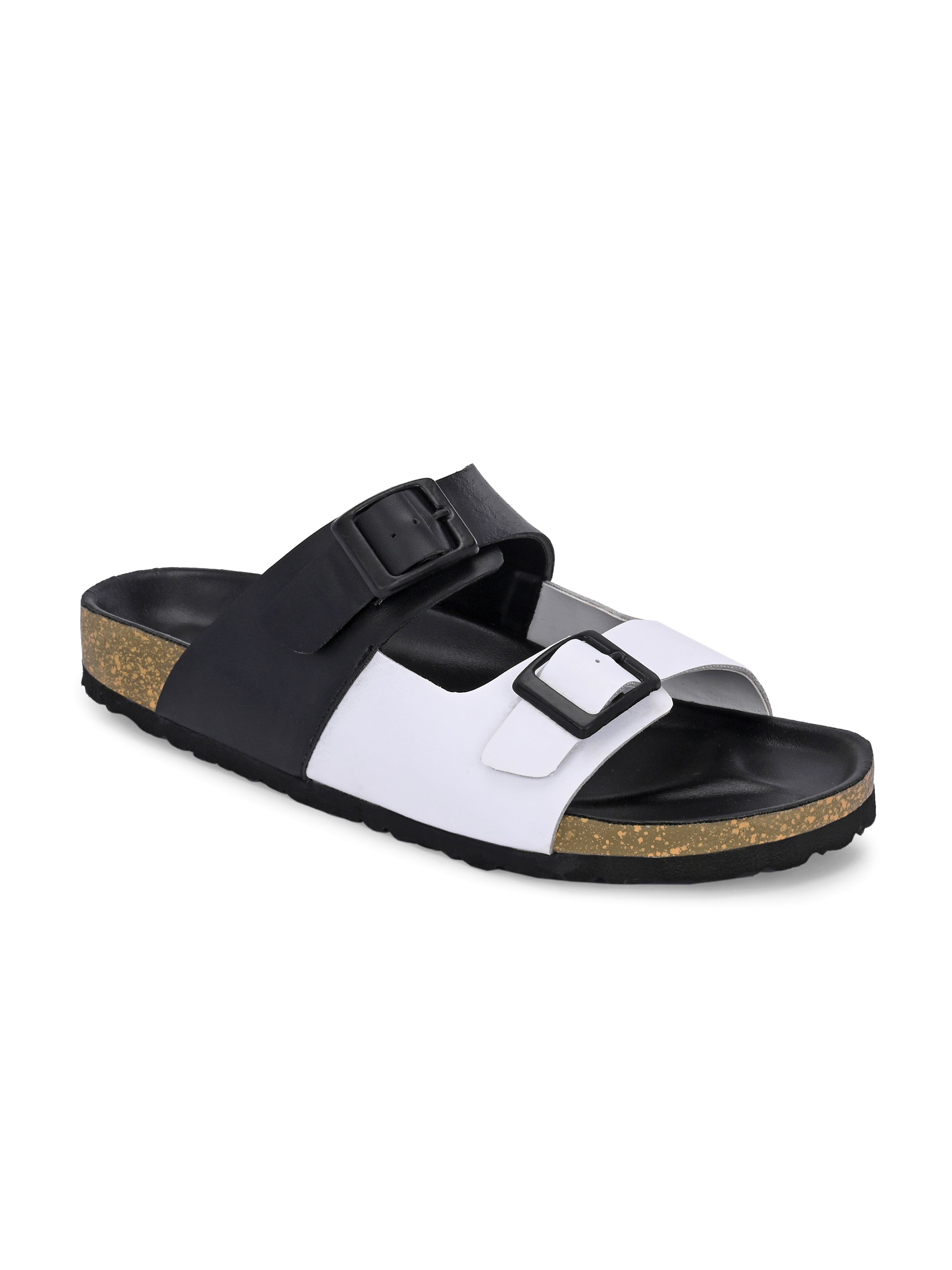 Elegant Sandstone Leather Slip-On Sandals - El Paso Fashion