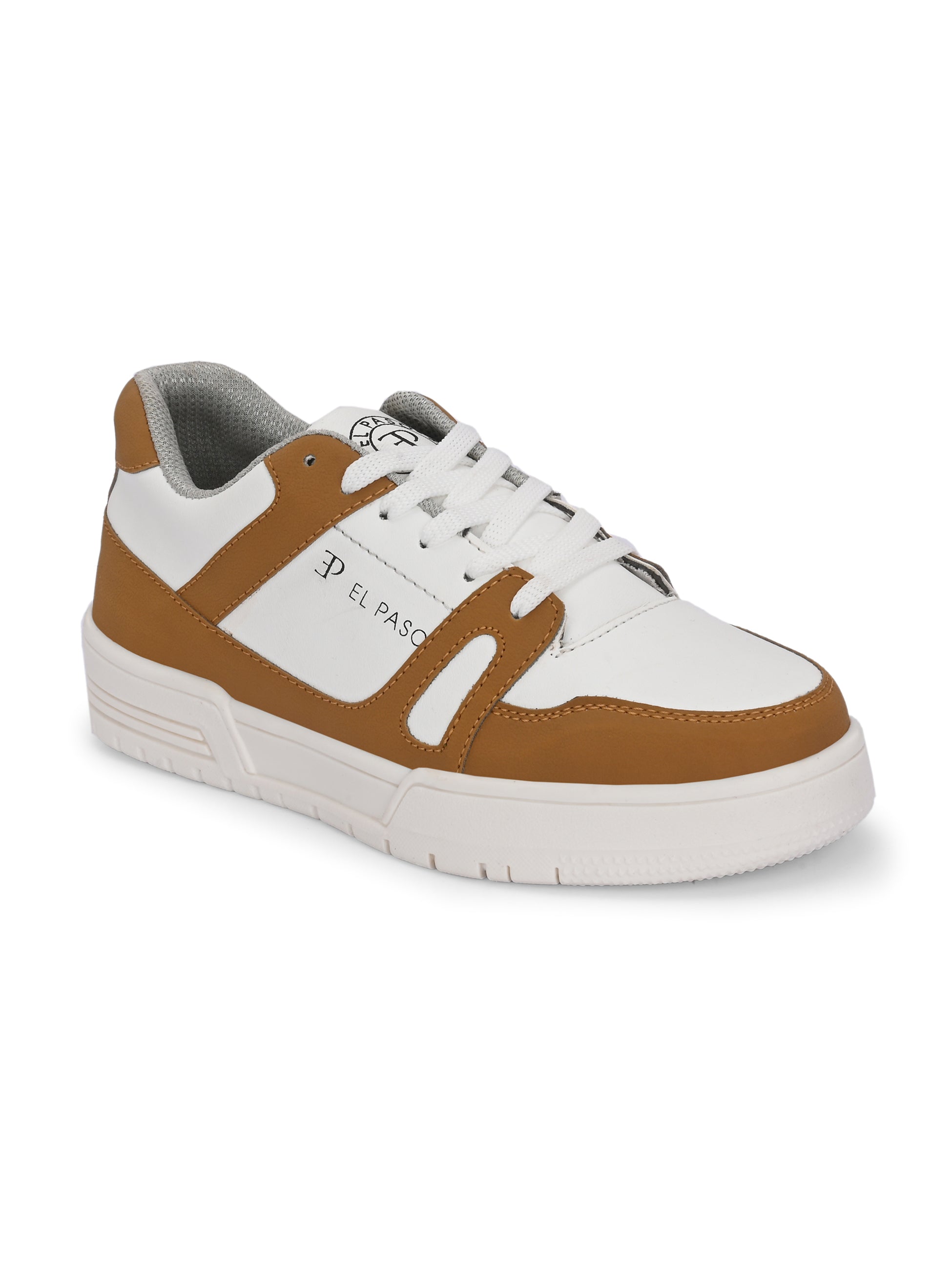 EL PASO Faux Leather Casual Shoes Lace Up Sneakers For Women - El Paso Fashion