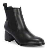 EL PASO Women Faux Leather Casual Slip On Boots