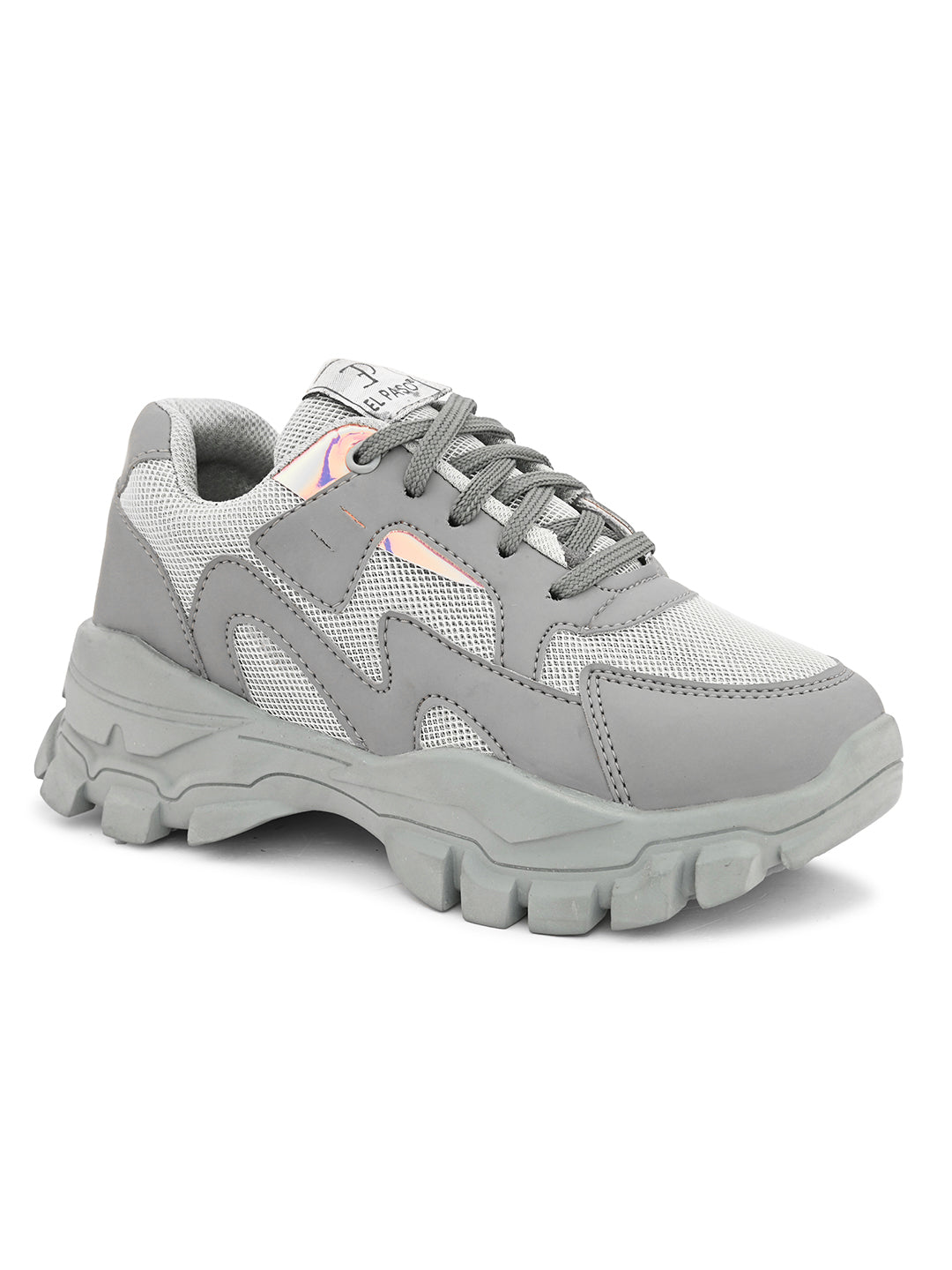 A image of elpaso white sneaker with a trendy design