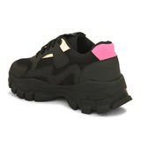 A image of elpaso black sneaker with a trendy design