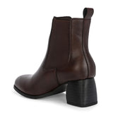 EL PASO Women Faux Leather Casual Slip On Boots