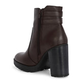 Midnight High-Heeled Ankle Boot For Women