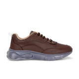 Casual Brown Lace Up Sneaker for Women with Non-Slip Sole