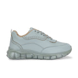 Casual Light Blue Lace Up Sneaker for Women with Non-Slip Sole