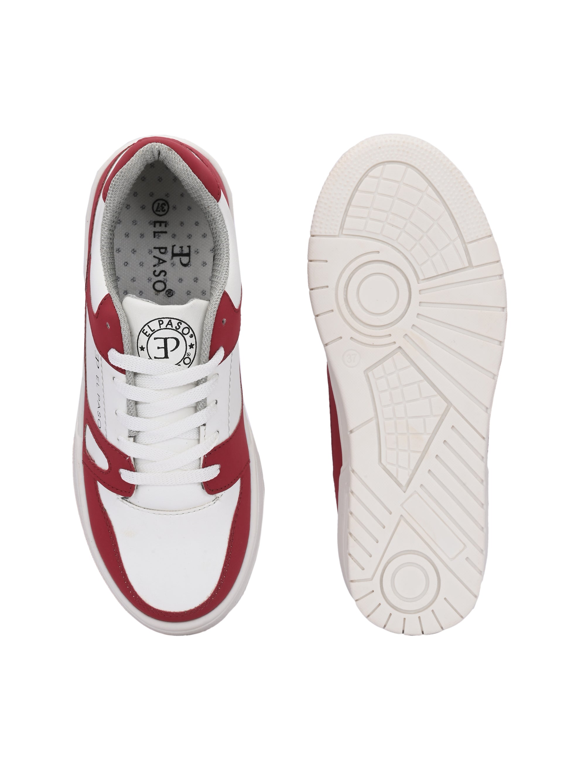 Lace-Up Platform Heel Sneakers