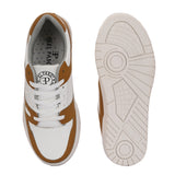 EL PASO Faux Leather Casual Shoes Lace Up Sneakers For Women - El Paso Fashion