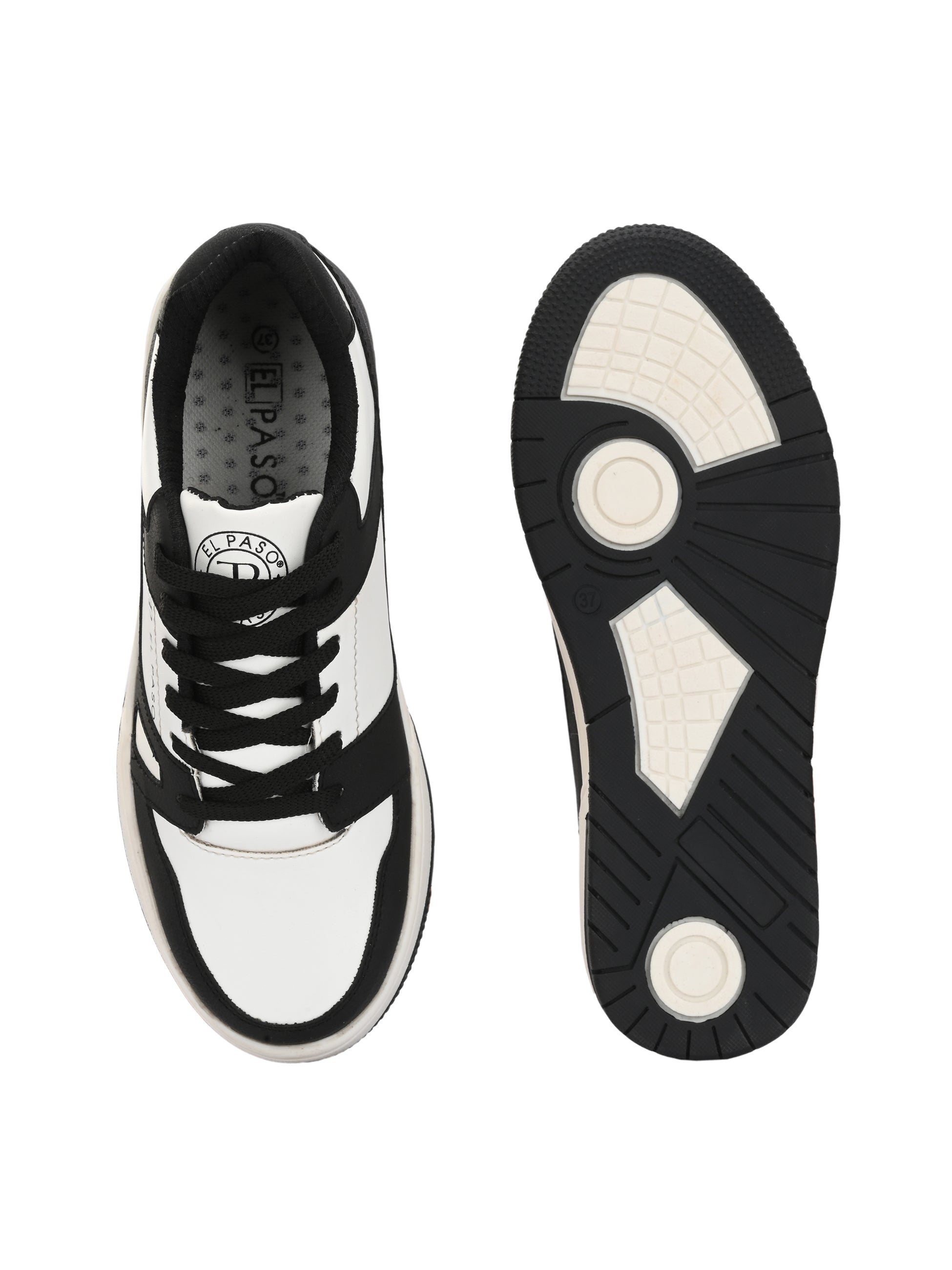Lace-Up Platform Heel Sneakers