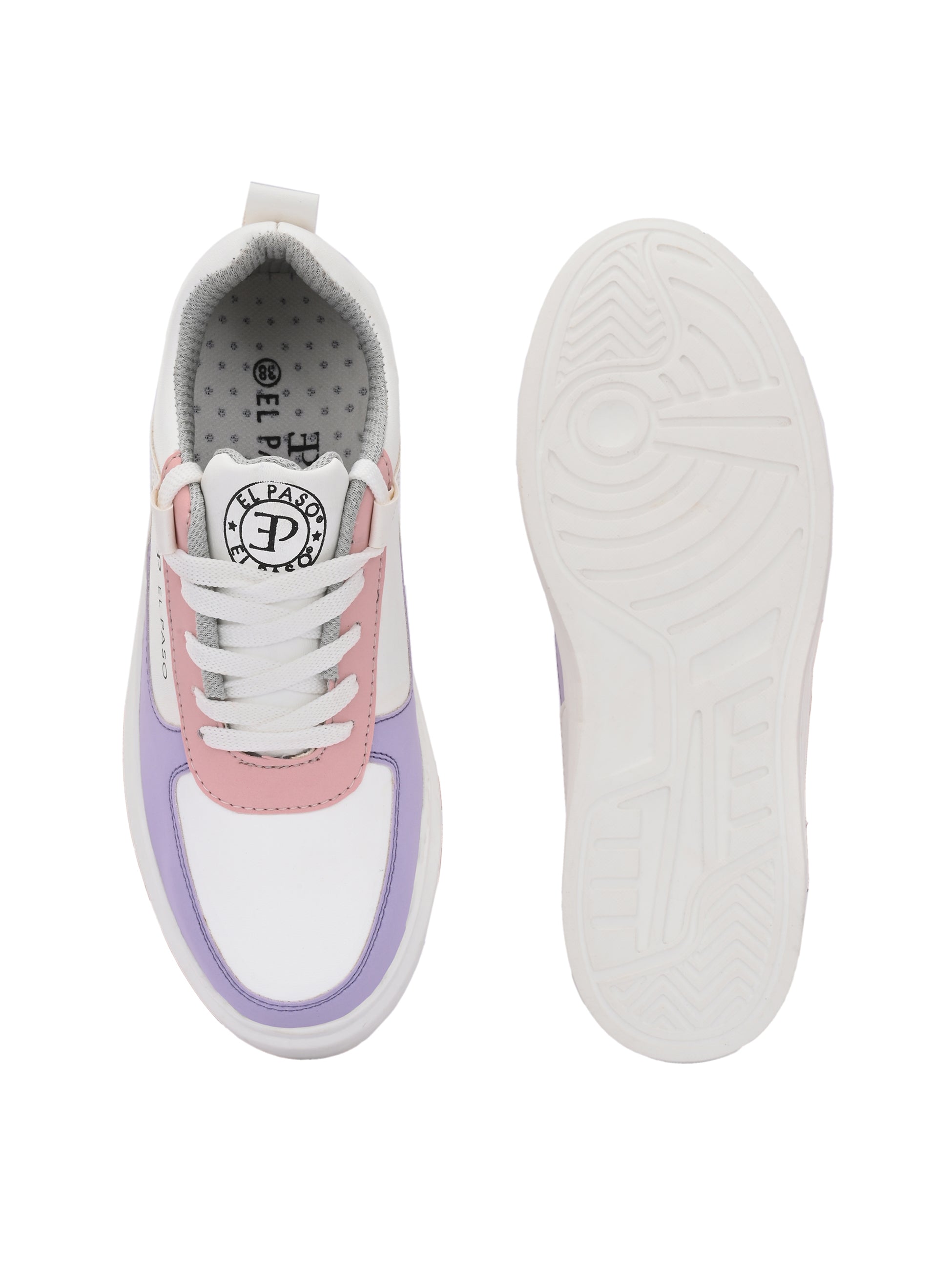 Lace-Up Platform Heel Sneakers