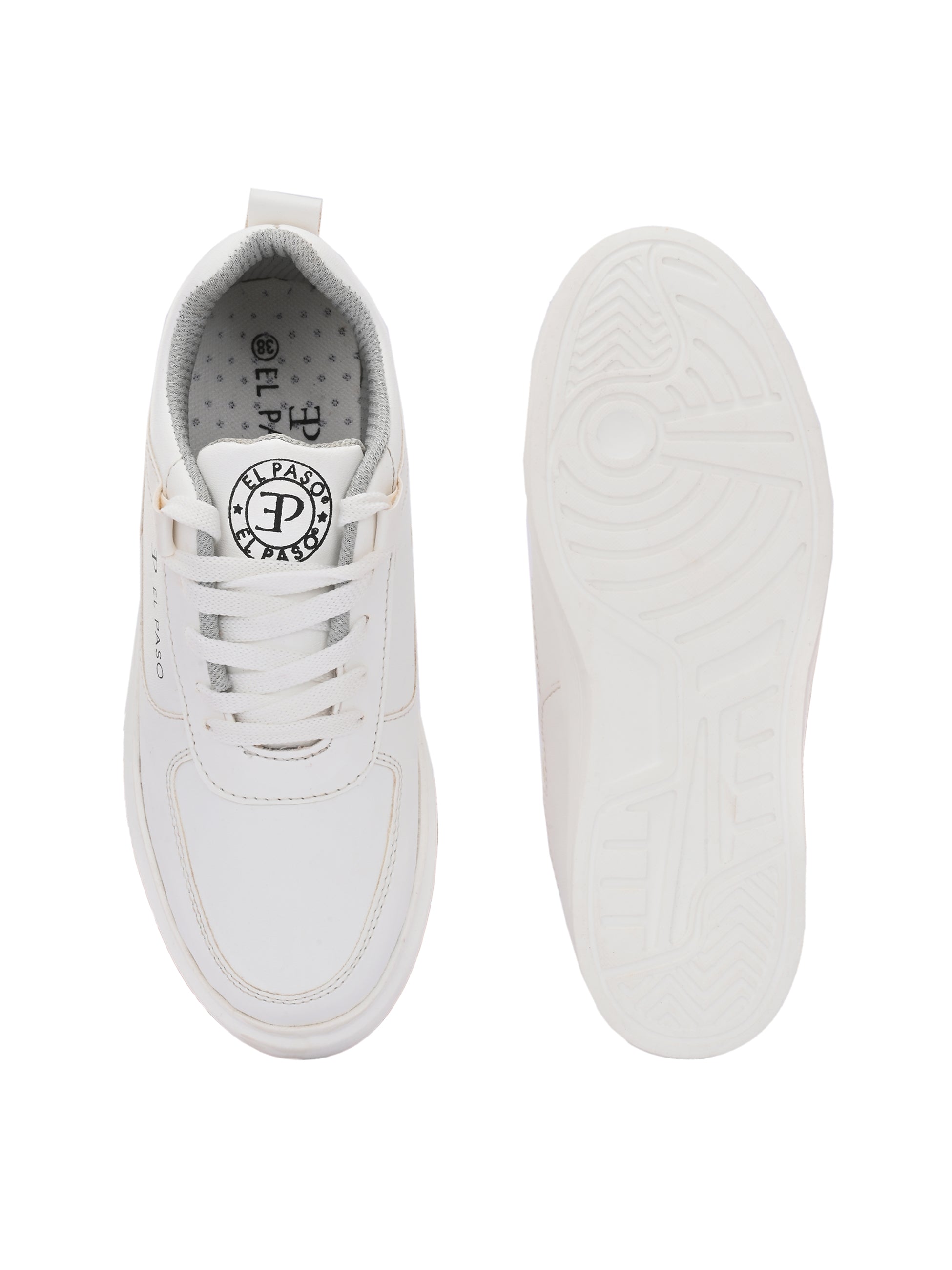 Lace-Up Platform Heel Sneakers