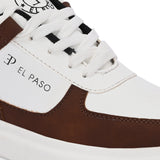 Brown Lace-Up Platform Heel Sneakers