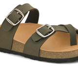 Women One Toe Flats with Buckles