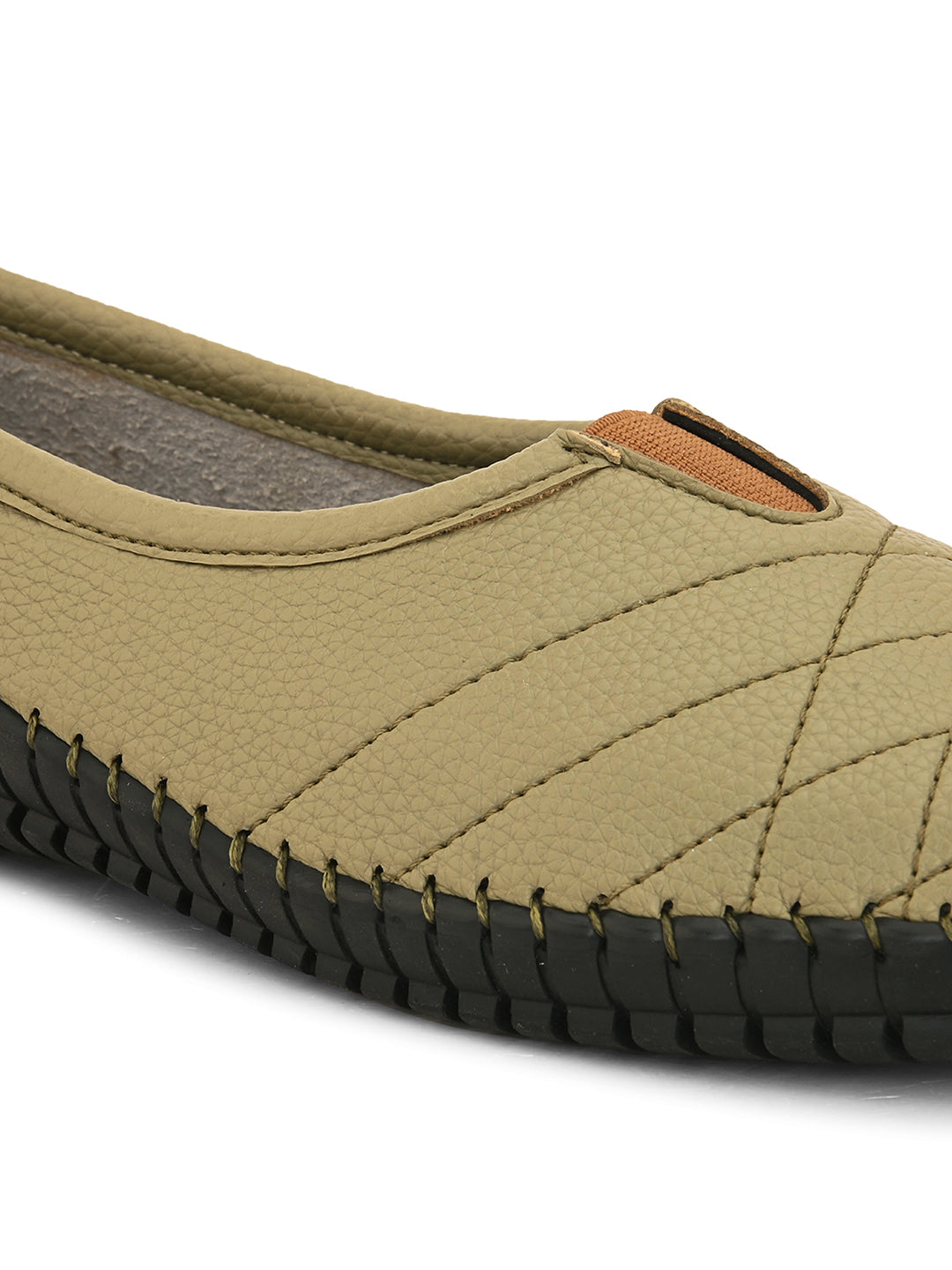 a slip-on shoe showcasing its material and design details