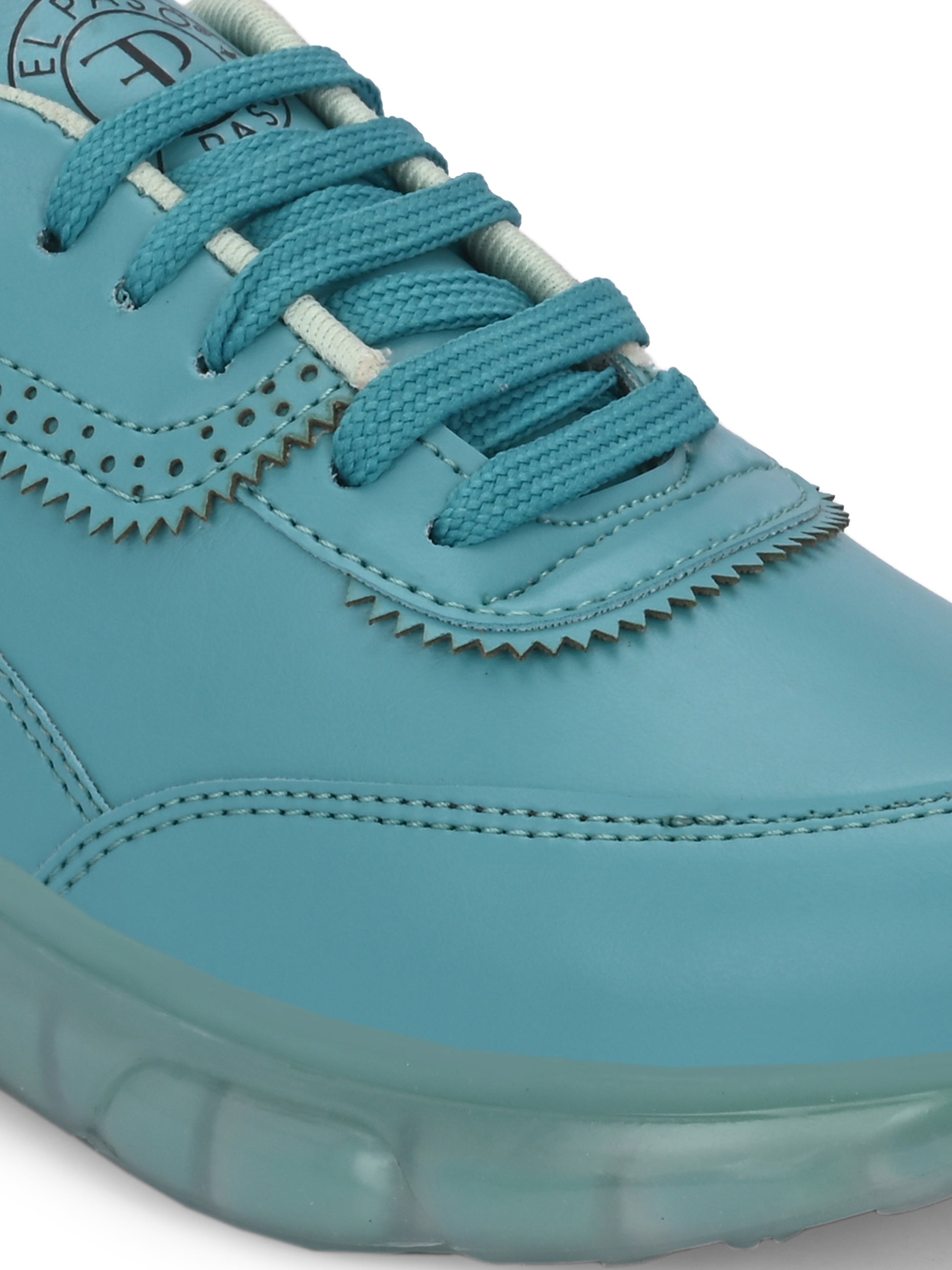 Casual Blue Lace Up Sneaker for Women with Non-Slip Sole