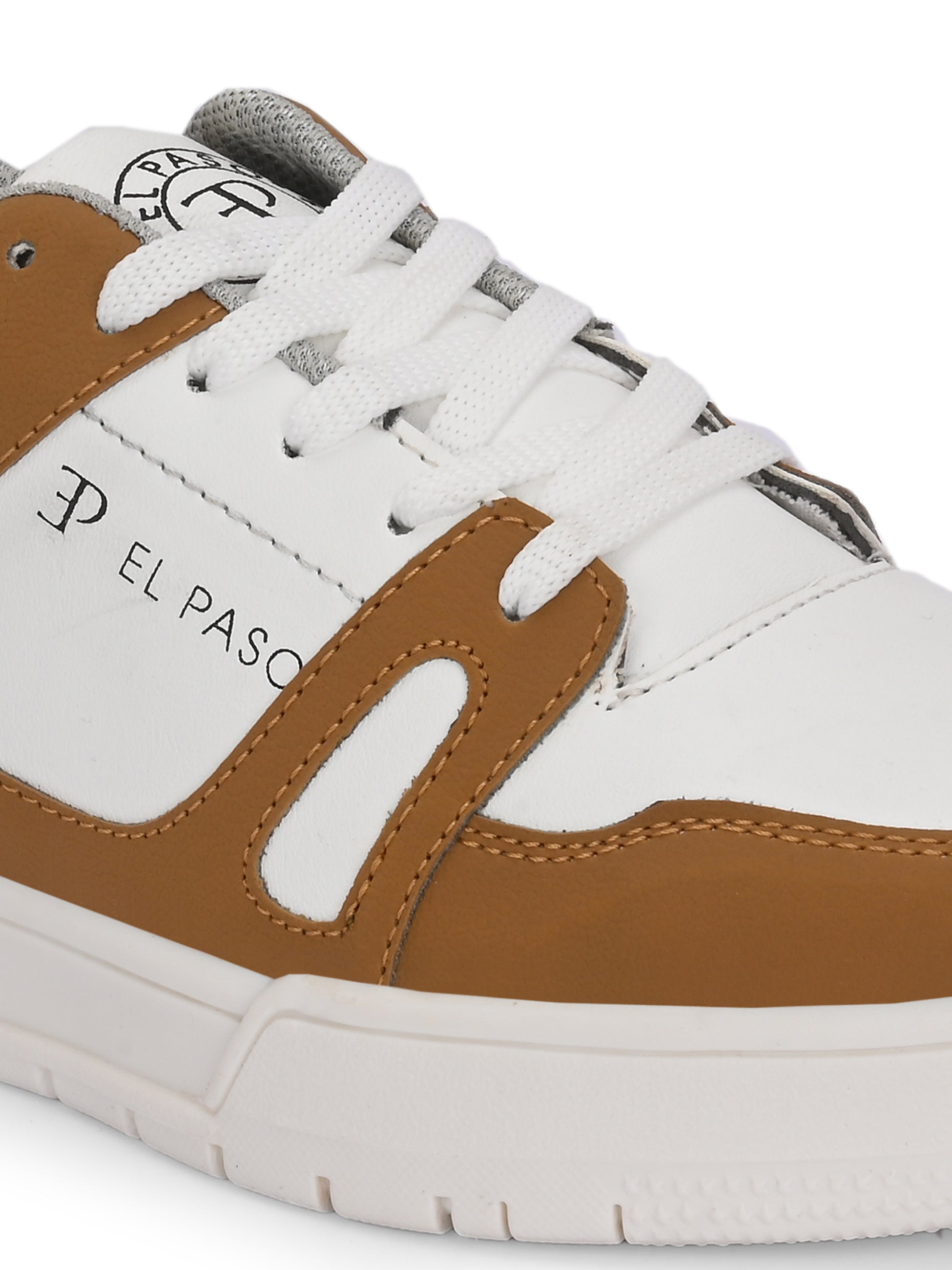 EL PASO Faux Leather Casual Shoes Lace Up Sneakers For Women - El Paso Fashion