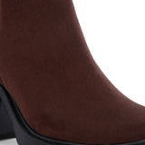 EL PASO Women Faux Leather Casual Chelsea Boots