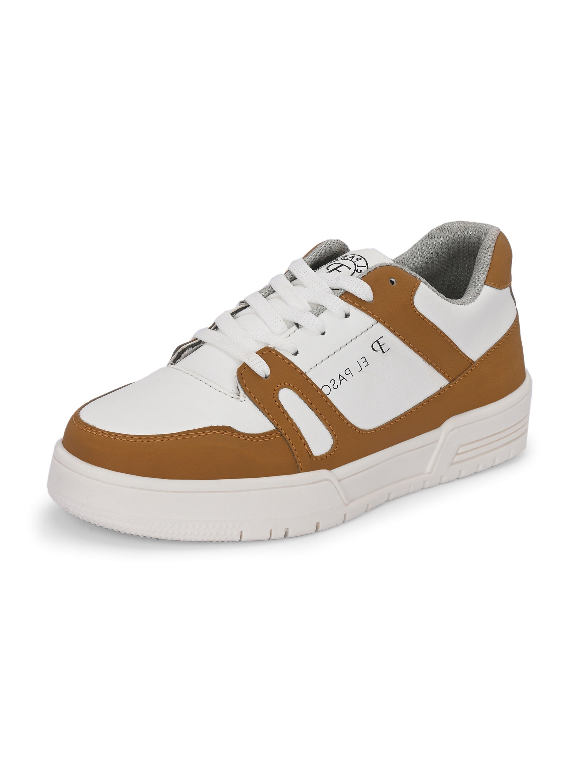 EL PASO Faux Leather Casual Shoes Lace Up Sneakers For Women - El Paso Fashion