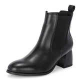 EL PASO Women Faux Leather Casual Slip On Boots