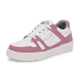 Lace-Up Platform Heel Sneakers