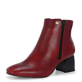 EL PASO Women Suede Faux Leather Casual Chelsea Boots