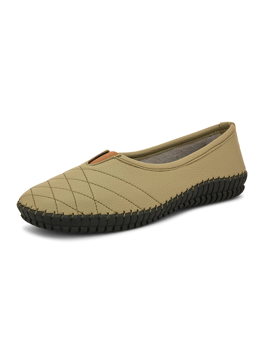 a slip-on shoe showcasing its material and design details