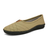a slip-on shoe showcasing its material and design details