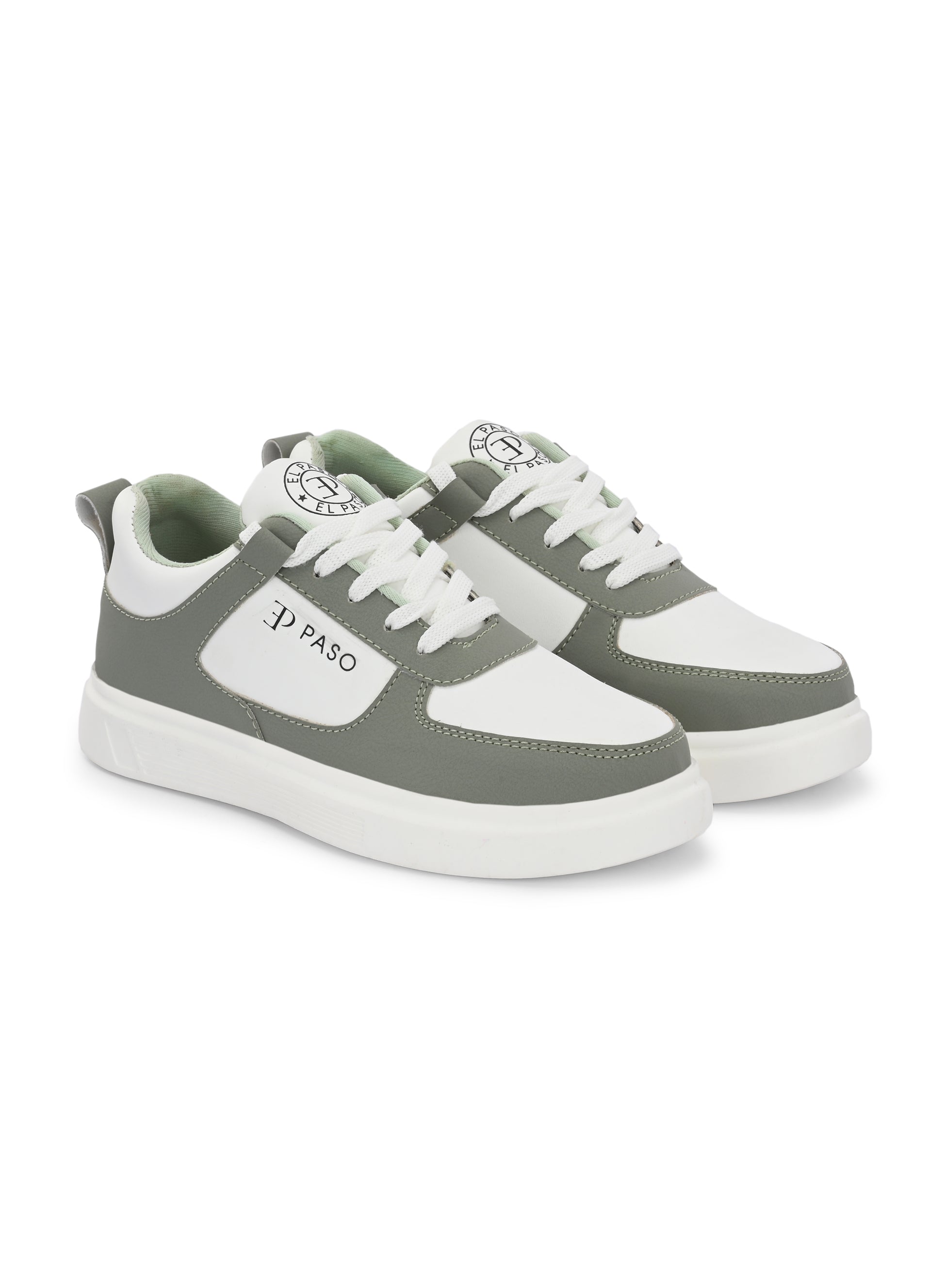 Lace-Up Platform Heel Sneakers