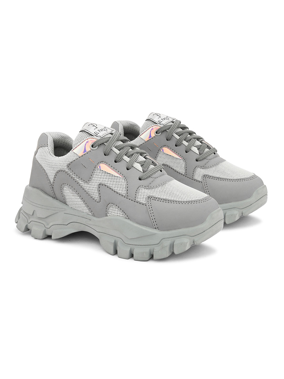 A image of elpaso white sneaker with a trendy design