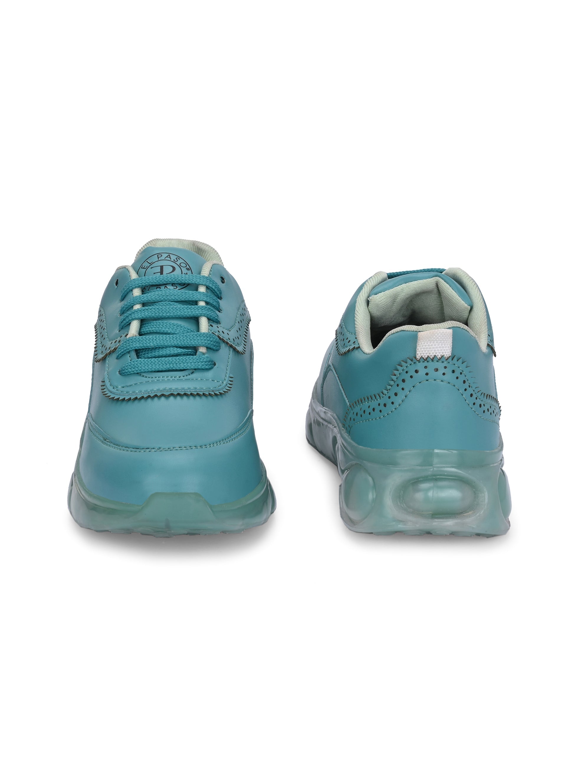 Casual Blue Lace Up Sneaker for Women with Non-Slip Sole