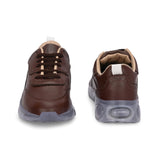 Casual Brown Lace Up Sneaker for Women with Non-Slip Sole