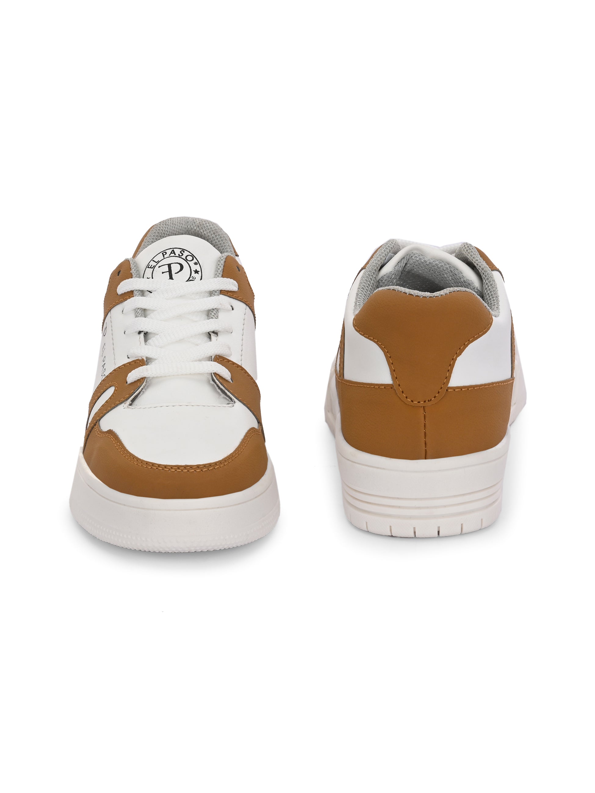 EL PASO Faux Leather Casual Shoes Lace Up Sneakers For Women - El Paso Fashion
