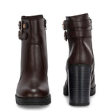 Midnight High-Heeled Ankle Boot For Women