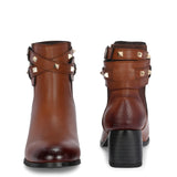 EL PASO Women Faux Leather Casual Slip On Boots