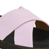 Women Leather Casual Slip On Flatforms Slip On Flatforms Sandals