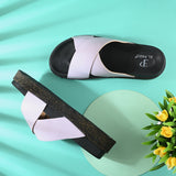 Women Leather Casual Slip On Flatforms Slip On Flatforms Sandals