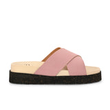 Women Leather Casual Slip On Flatforms Slip On Flatforms Sandals