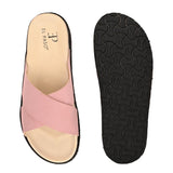 Women Leather Casual Slip On Flatforms Slip On Flatforms Sandals