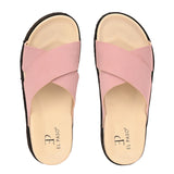 Women Leather Casual Slip On Flatforms Slip On Flatforms Sandals