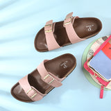 El Paso Women One Toe Flats with Buckles