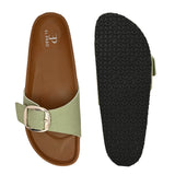 El Paso Women One Toe Flats with Buckles