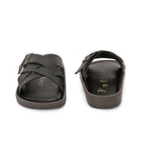 Women Open Toe Flats with Buckles