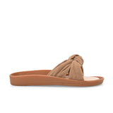 Women Bows Open Toe Flats