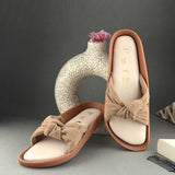 Women Bows Open Toe Flats