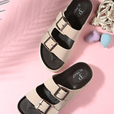 El Paso Women Open Toe Slip-On Flats