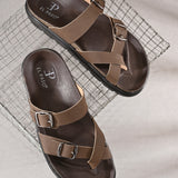 El Paso Women One Toe Slip-On Flats