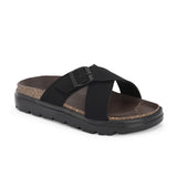 El Paso Women Open Toe Flats with Buckles