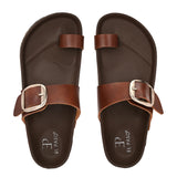 El Paso Women One Toe Flats with Buckles