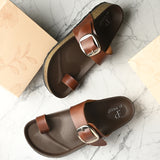 El Paso Women One Toe Flats with Buckles