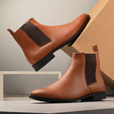 El Paso Men Mid-Top Chelsea Boots