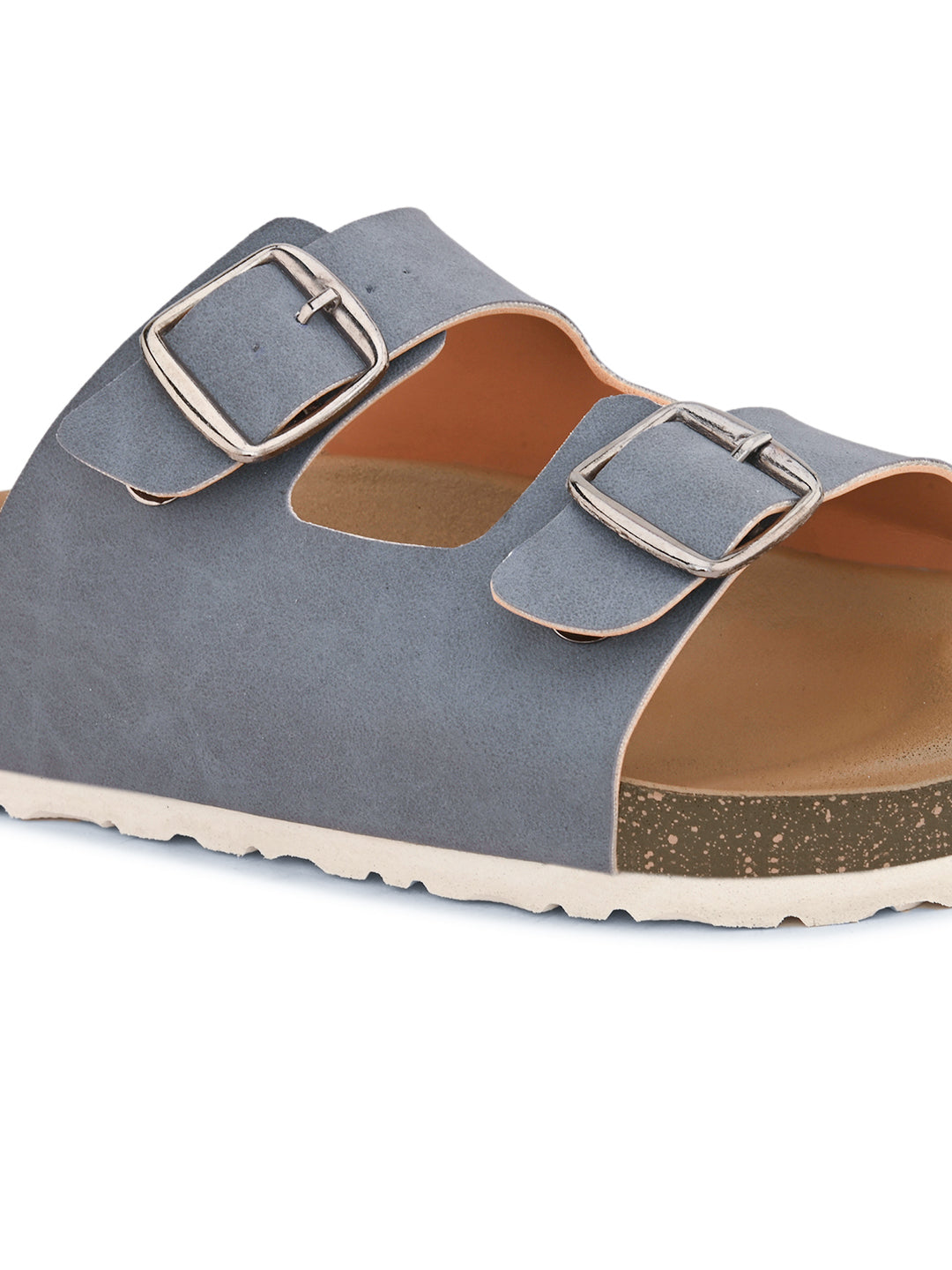 Sandal with buckle detailing for an adjustable fit and stylish look